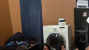 La "casa de seguridad" con 37 indocumentados.