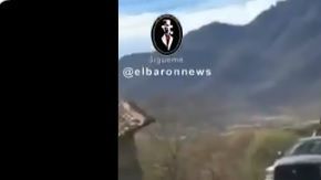 Convoy del CJNG en Michoacán.