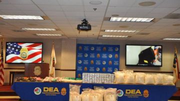 Lote de metanfetaminas decomisado por la DEA en Atlanta.