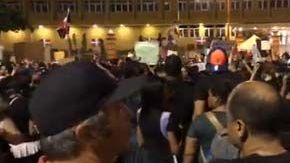 Las manifestaciones contra la Junta Central Electoral continúan en Santo Domingo.