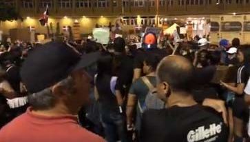 Las manifestaciones contra la Junta Central Electoral continúan en Santo Domingo.