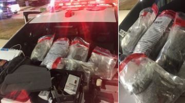 Las drogas incautadas.