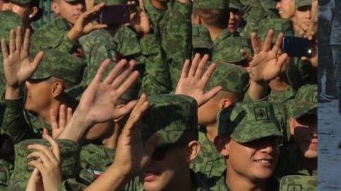 Celebran el Día del Ejército Mexicano.