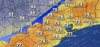 Otro frente frío llega a Texas.