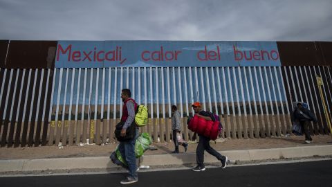 La calurosa frontera de Mexicali.