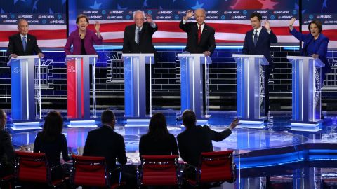 Los demócratas protagonizaron su debate más visto.