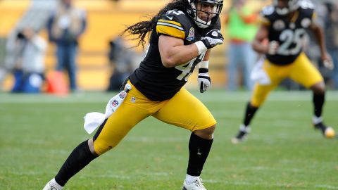 Troy Polamalu, leyenda de los Steelers.