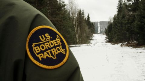 Border Patrol Works Along Vermont - Canada Border