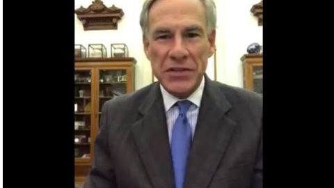 El gobernador de Texas Greg Abbott.