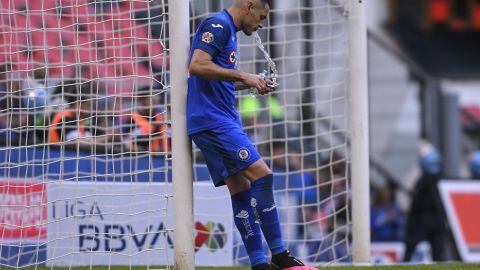 Ciudad de México, 8 de febrero de 2020. , durante el juego de la jornada 5 del torneo Clausura 2020 de la Liga BBVA MX, entre la Máquina Celeste de la Cruz Azul y Tuzos del Pachuca, celebrado en el estadio Azteca. Foto: Imago7/Rafael Vadillo