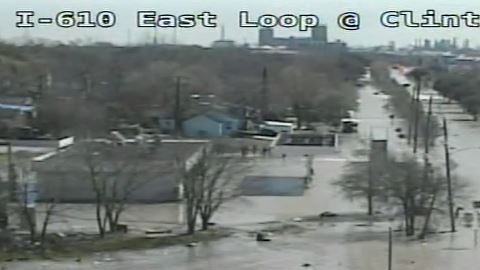 La inundación en el este de Houston.