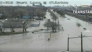 La inundación en el este de Houston.