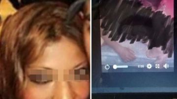 Imágenes del video sexual que fue publicado en Facebook.