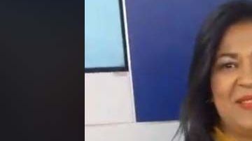 Zelaya Gómez durante la celebración de su cumpleaños en “Las Doñas” de QhuboTV.