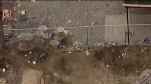 Toma aérea del accidente laboral