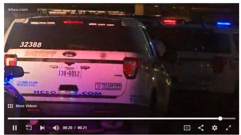 Policía de Houston en la escena