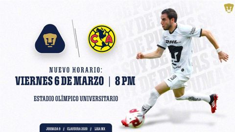 Pumas y América jugarán el viernes.