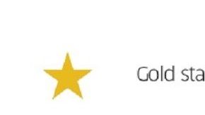 La estrella en la parte superior de la licencia podría ser impresa en cinco formas distintas.