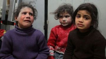 Niños afectados por la guerra en Siria.
