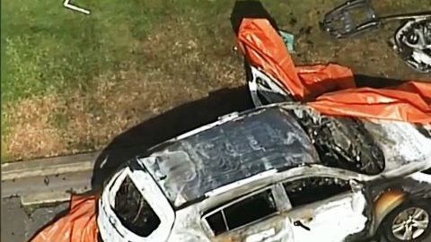 Vista aérea del vehículo