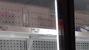 Escasez en supermercado de Manhattan