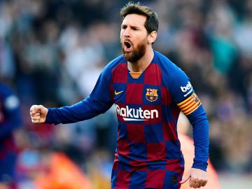 Leo Messi, el héroe del club catalán.