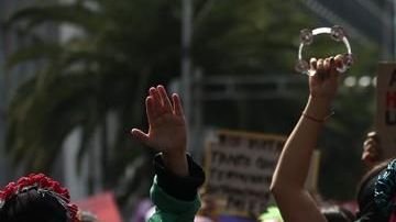 Protesta de mujeres.