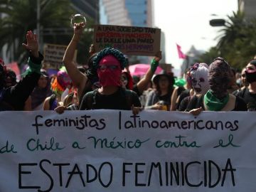 Protesta de mujeres.