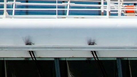 El crucero Grand Princess en Oakland.