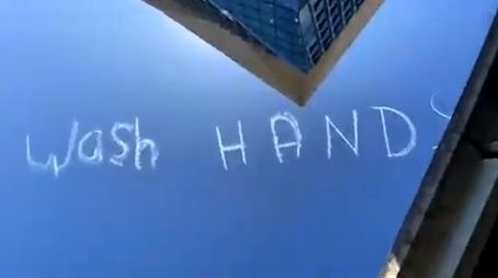 El recordatorio en el cielo de Sydney.