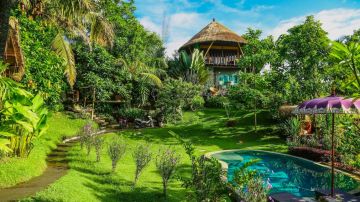 Casa del árbol en Bali, Indonesia.