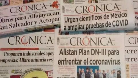 Los diarios de Grupo Crónica dejarán circular en su formato impreso.