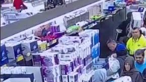 Las imágenes fueron grabadas en una tienda Aldi en Sydney,