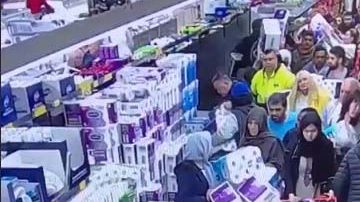 Las imágenes fueron grabadas en una tienda Aldi en Sydney,