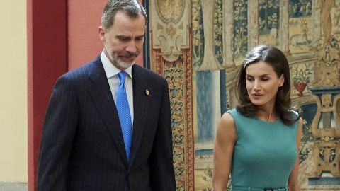 Rey Felipe VI junto a su consorte Letizia.