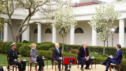 El presidente Trump participó en un foro en Fox News.