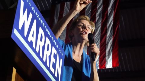 La senadora Elizabeth Warren.