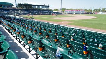 JUPITER, FLORIDA  - MARCH 12: A general view of the stadium after the spring training game between the St. Louis Cardinals and the Miami Marlins at Roger Dean Chevrolet Stadium on March 12, 2020 in Jupiter, Florida. Major League Baseball is suspending Spring Training and the first two weeks of the regular season due to the ongoing threat of the Coronavirus (COVID-19) outbreak. (Photo by Mark Brown/Getty Images)