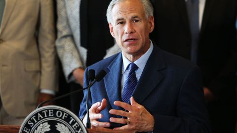 Greg Abbott, gobernador de Texas.