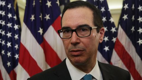 Steven Mnuchin, secretario del Tesoro de EEUU. Archivo