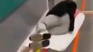 Las imágenes de pacientes en el suelo fueron tomadas desde el Hospital Infanta Leonor, en Madrid.