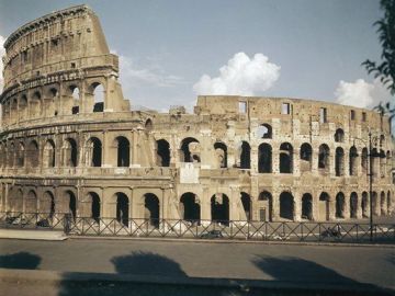 El Coliseo de Roma, un símbolo de la grandeza italiana.