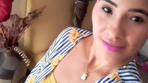 Katherine Y. Ruiz recibió un balazo en el abdomen por parte de su esposo.