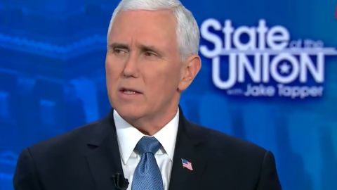 El vicepresidente Pence dio entrevista en CNN.