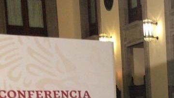 Así lució la conferencia de AMLO.