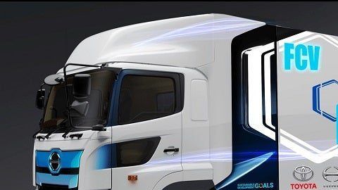 Toyota tiene el objetivo de reducir las emisiones de CO2 también en los vehículos de gran tonelaje.