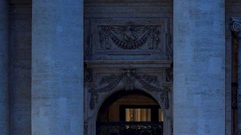 A handout photo made available by Vatican Media shows Pope Francis delivering an extraordinary 'Urbi et Orbi' blessing - normally given only at Christmas and Easter - from an empty St. Peter's Square, as a response to the global coronavirus disease (COVID-19) pandemic, the Vatican, 27 March 2020. The blessing was live streamed worldwide giving the possibility for the faithful connected to receive the plenary indulgence. (Papa) EFE/EPA/VATICAN MEDIA HANDOUT