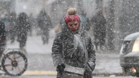 Imagen ilustrativa de nieve en NYC.