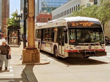 Un autobús de CTA en Chicago. (Facebook/TheCTA)