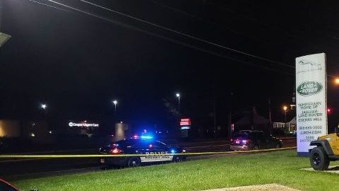 Policías y bomberos en la escena